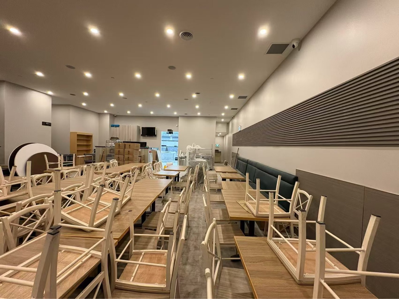Finished CK's Restaurant dining room