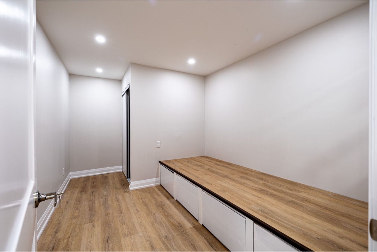 Completed interior finishes in the temple dormitory