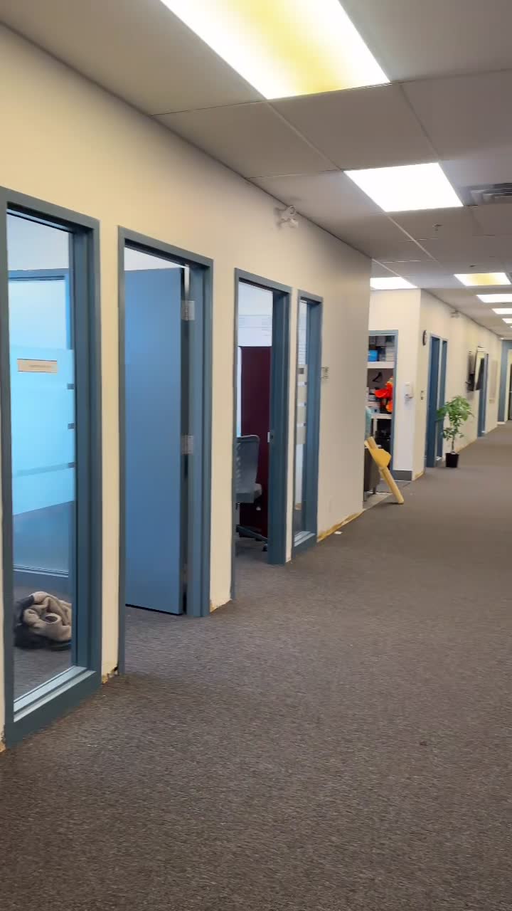 Finished Zurn Canada office with glass walls