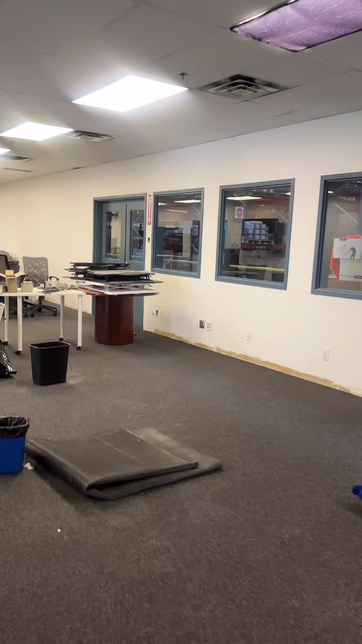Bright collaborative office interior at Zurn Canada